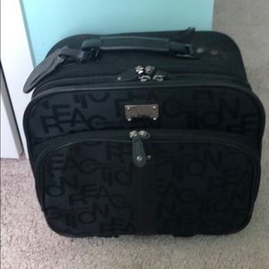 Nice bag on wheels with 3 zippered sections.